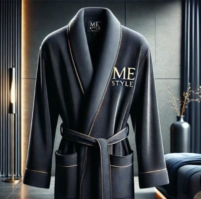 روب ME STYLE الفاخر بتطريز ذهبي